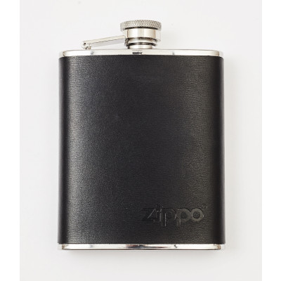 Zippo - Accessoires - Zippo Flask - Zwart Leer 6oz.