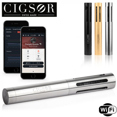 Cigsor Hygrometer WiFi gestuurd - Premium