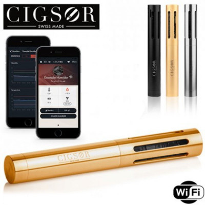 Cigsor Hygrometer WiFi gestuurd - Luxury 18k